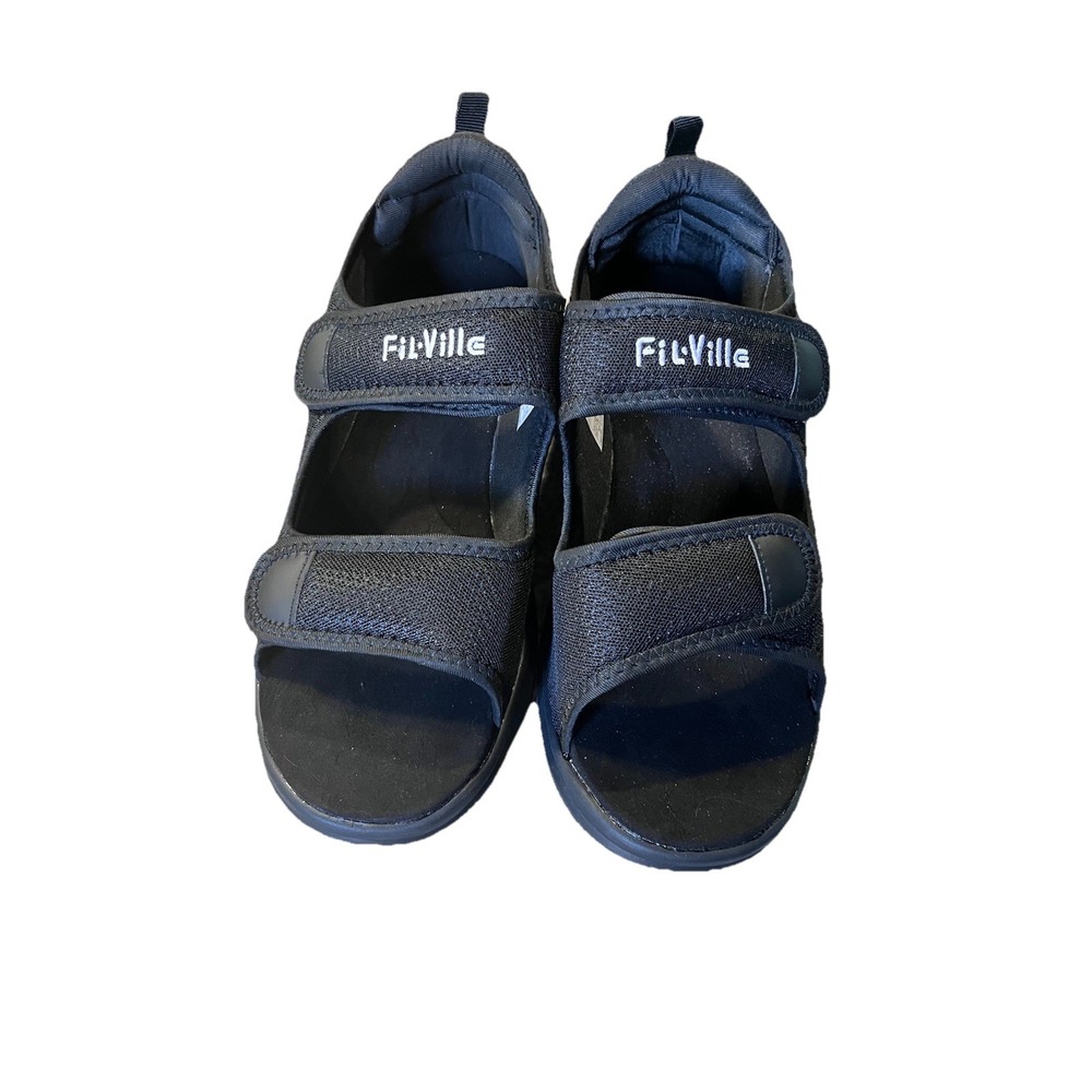 FitVille Diabetic Sandals with Adjustable Strap Size 11M‎
